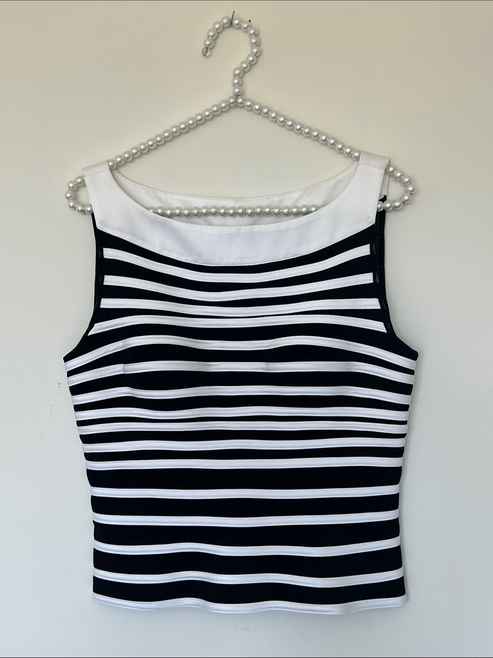 NWT SAMUEL DONG ~ MESH DRESSY TANK ~ Size 8